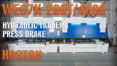 Hidrolik TANDEM PRESS BREKE'nin makine gösterimi